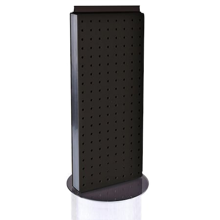 Azar Displays Non-Revolving 8"W x 20.75"H Pegboard Counter Display 700509-BLK